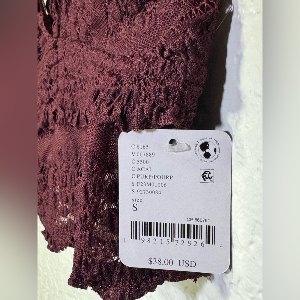 NWT Free People Intimately FP Amina Longline Bralette - Picture 8 of 9